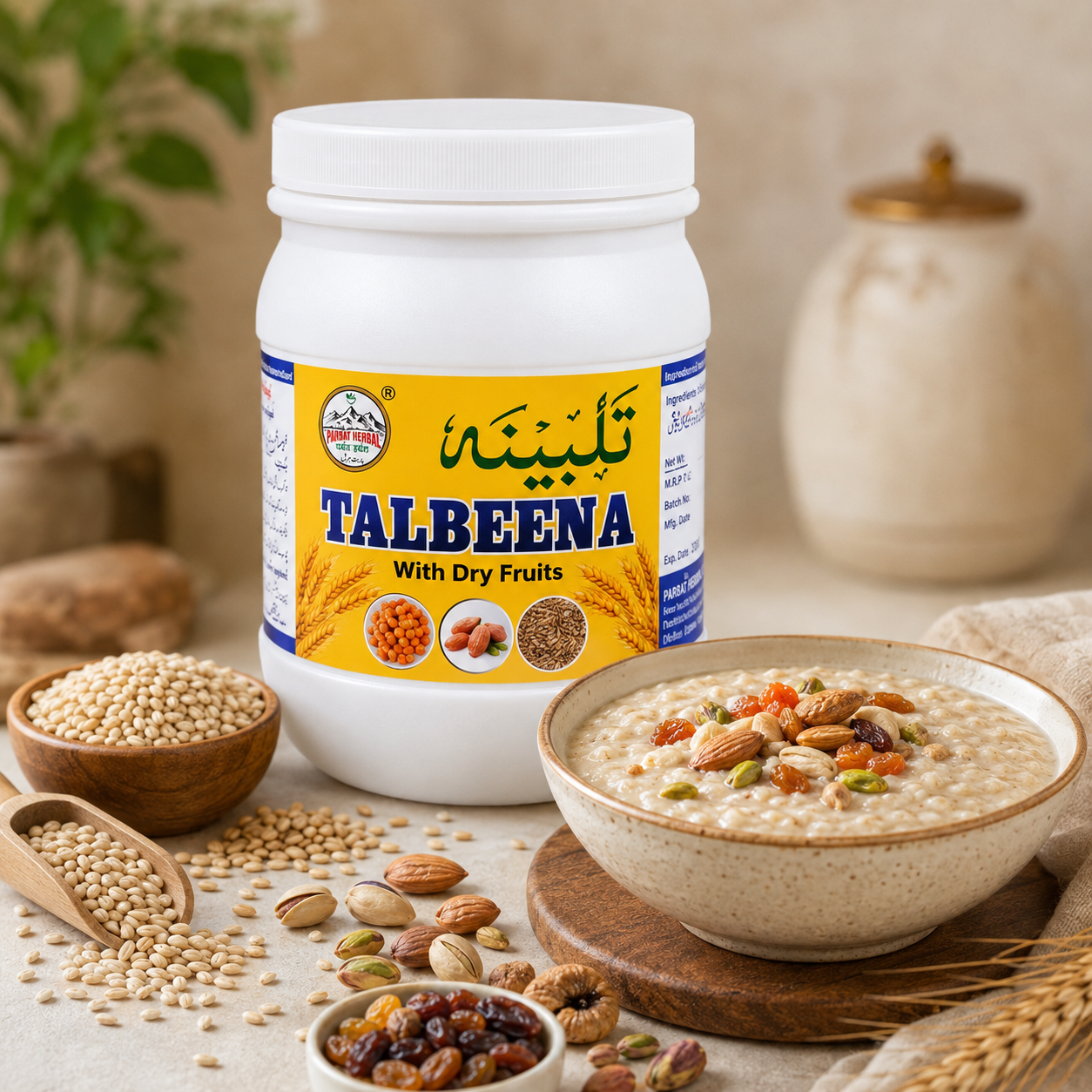 Talbeena Buy 1 Get 1 Free | Talbeena With Dry Fruits – Parbat Herbal Visual Guide 1